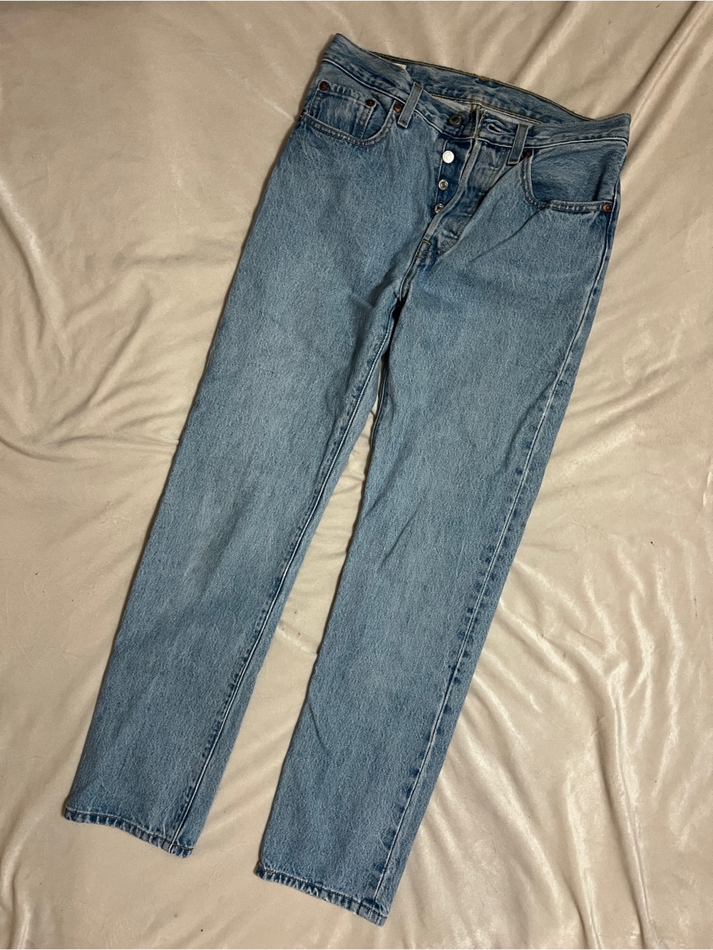 Levi’s Light Wash Button-Fly Jeans